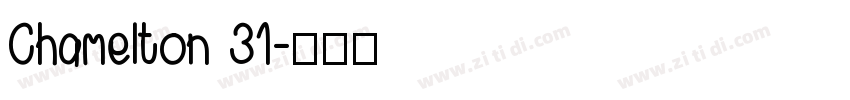 Chamelton 31字体转换